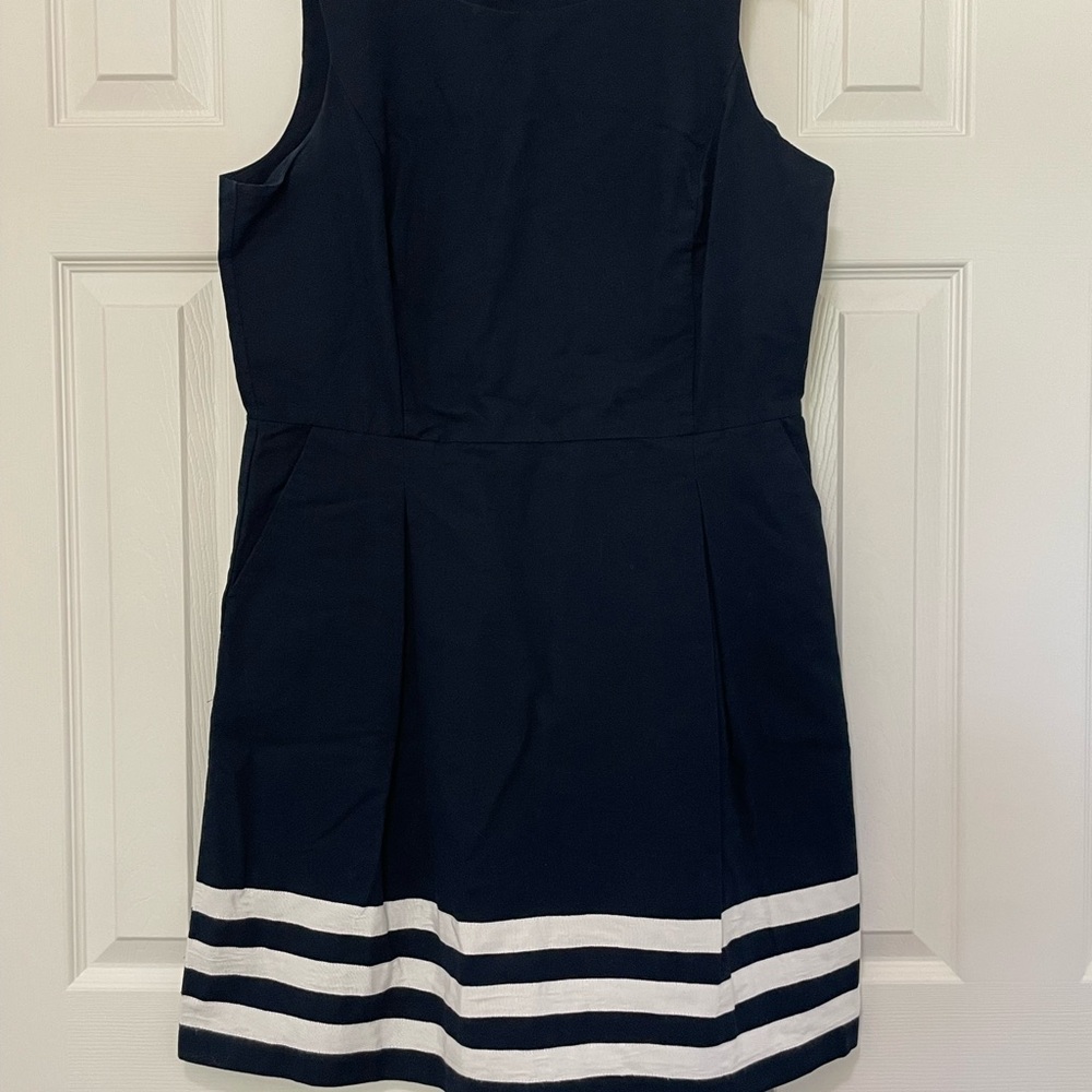Tommy Hilfiger Navy Dress with White Stripes